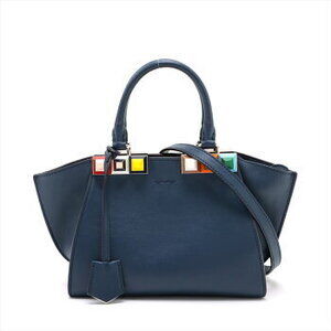 Fendi Trois Jours leather shoulder bag crossbody handbag